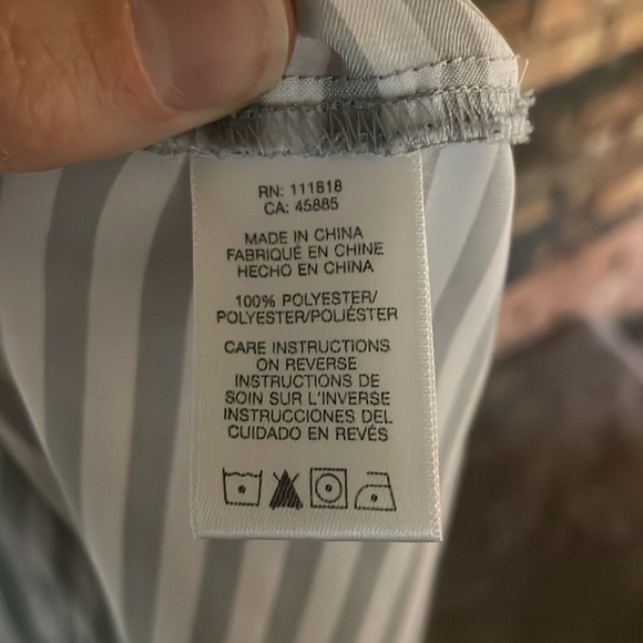 Michael Kors Gray Striped Top - Picture 5 of 6